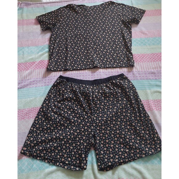 Elizabeth By Liz Claiborne Pajama Set Shorts,Tops Women 3X,100% Cotton, 26.5 Inc - Picture 6 of 11